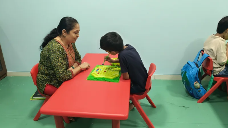 Eye coordination therapy at Kocoon Junior child development center Ahmedabad